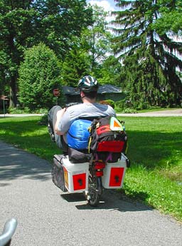 Rear view of touring rig